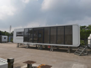 Abri d'urgence pliable en acier préfabriqué personnalisable pour <span class=keywords><strong>studio</strong></span> de yoga pour le stockage compact dans les ONG et les missions d'intervention rapide en cas de catastrophe - Product Image 4