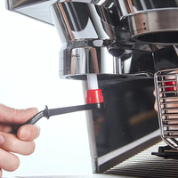 Brosse à café antidérapante en nylon de qualité alimentaire avec manche ergonomique, grattoir à café pour le nettoyage quotidien des cafés