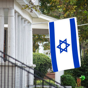 Оптовая продажа 3x5 футов 68D/100D полиэстер, флаги Израиля, Настраиваемые все страны, быстрая доставка от надежного поставщика - Product Image 5