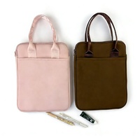 Sac pour ordinateur portable et tablette personnalisé avec imprimé léopard, pochette de transport pour iPad, housse pour livre