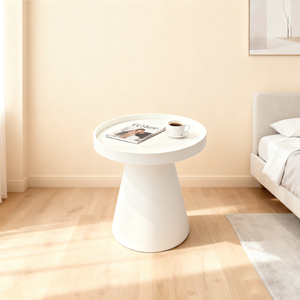 Tavolino da Caffè in Legno Bianco <span class=keywords><strong>per</strong></span> Arredamento Soggiorno, Portatile, Facile da Installare, Design Moderno e Minimalista, Opzioni di Dimensioni e Colori Disponibili - Product Image 1