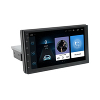 Autoradio universel 7 pouces 1Din avec écran IPS, processeur 4 cœurs, GPS, amplificateur, Carplay, Android Auto, lecteur DVD