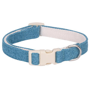 <span class=keywords><strong>Collar</strong></span> Ajustable de Doble Contraste de Algodón y Lino para Perros Pequeños, Medianos y Grandes, para Chihuahua, Bulldog, Pug - Product Image 6