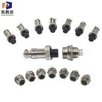 Connecteur M12 5 broches, électrique industriel circulaire, étanche IP67, panneau de câblage, fiche aviation mâle/femelle, connecteur M16
