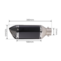 Universel Moto Scooter Silencieux D'échappement Tuyau db killer Pour z650 mt07 cbr250rr crf150 mt03 mt15 cbr500r cb750 hornet