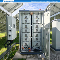 Système solaire photovoltaïque industriel avec stockage d'énergie 200 kW 225 kWh, armoire BESS haute tension LiFePO4 314 Ah montée sur rack C&I