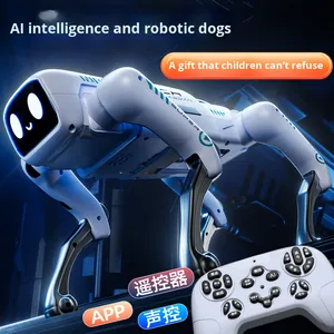2025 ai thông minh <span class=keywords><strong>Robot</strong></span> chó RC xe đồ chơi cơ khí điện tử Quà Tặng trẻ em trí tuệ nhân tạo lập trình điện - Product Image 2