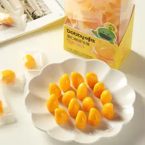 3D Mini Mango Shape Gummy Candy Sweet Mango Flavor Soft Candy Peeled Jelly Gummy Candy