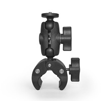 Support de fixation à double rotule pour caméra d'action, pince de barre pour GoPro, DJI, Insta360, guidon de vélo/moto, reflex numérique, anneau lumineux