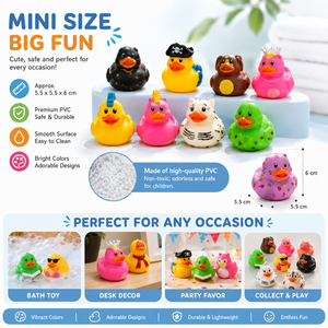 Set de Patitos de Goma al por Mayor, Surtido de Patitos Amarillos, Patos Flotantes para Baño, Decoración para Fiestas en la <span class=keywords><strong>Piscina</strong></span> - Product Image 3