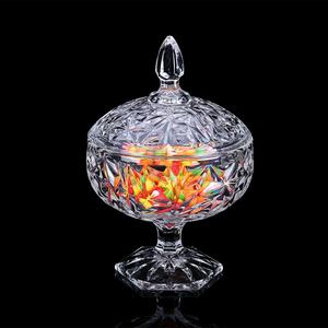 Barattolo di Vetro per Caramelle di Alta Qualità, Contenitore Alto con Coperchio, Ciotola di Vetro con Piedistallo - Product Image 4