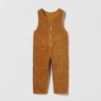 Combinaison une pièce décontractée pour enfants, salopette pour enfants de couleur unie, fabricant de vêtements de salon, combinaison en velours côtelé