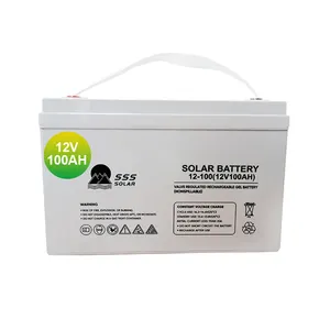 Deep Cycle Solar Gel Batterie 12 V 100Ah 150Ah 200Ah 250Ah 150 Amp 12 Volt wiederauf ladbare Blei-Säure-Batterie Großhandels preis