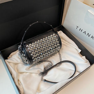 Sac à main de luxe pour femme en cuir véritable, design élégant, avec chaînes décoratives, durable, pliable, antivol, pour un usage quotidien - Product Image 3