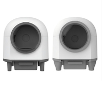 Bac à litière intelligent pour chat de 80 L, écologique, autonettoyant, grande capacité, faible bruit, toilette électrique avec connexion Wi-Fi, facile à nettoyer