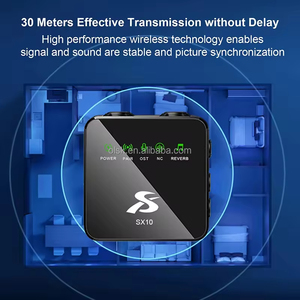 Clavax ไมโครโฟนไร้สายสำหรับ CLLM-SX10, มีการตัดเสียงรบกวนอายุการใช้งาน12ชั่วโมงสำหรับการแสดงสดจากสมาร์ทโฟน - Product Image 3