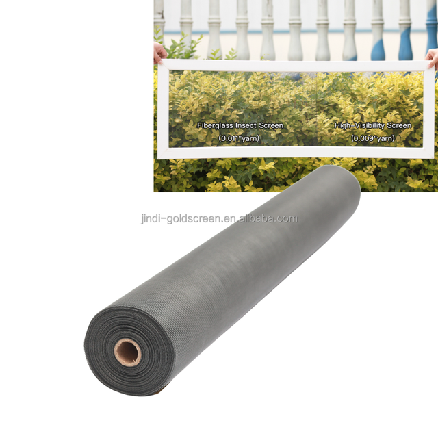 JINDI 19x19 Mesh E-glass Invisible Window Screens Roll Invisible Mosquito Screen