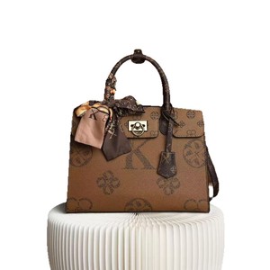 Borsa a Tracolla da Donna 2026 Nuova Grande Capacità in Pelle Goffrata di Alta Qualità con Chiusura a Cerniera e Motivo a Lettere alla Moda - Product Image 5