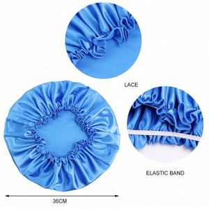 Bonnet de Douche Femme en Satin Imperméable Élastique Réutilisable Extra Large pour la Plage et l'Extérieur – Design Tendance - Product Image 2