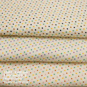 Yy Moq Thấp Cổ Phiếu 2Mm Mini Dot 100% Bông Vải Thoáng Khí 120gsm Dệt Bông In Vải Cho Phụ Nữ & Trẻ em' Mặc - Product Image 3