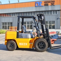 Forklift Diesel Model 4 Ton 4.5 Ton dengan Tiang 2 Tahap Standar 3m Mesin Xinchai Isuzu Garansi 1 Tahun Transmisi Otomatis