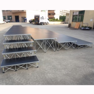 เวทีแบบพกพา น้ำหนักเบา ประกอบได้ เหมาะสำหรับงานแต่งงานกลางแจ้ง พร้อมระบบไฟ - Product Image 6