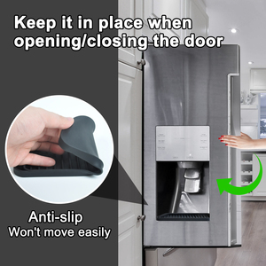 <span class=keywords><strong>Distributeur</strong></span> <span class=keywords><strong>d</strong></span>'<span class=keywords><strong>eau</strong></span> en silicone écologique Kitchenaid Cafe <span class=keywords><strong>Frigidaire</strong></span> Plateau <span class=keywords><strong>d</strong></span>'égouttement semi-circulaire pour porte de réfrigérateur Tapis <span class=keywords><strong>d</strong></span>'égouttement pour receveur - Product Image 4