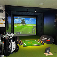 Système de simulateur de golf d'intérieur complet avec suivi IA