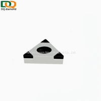 Inserts en diamant PCD personnalisés avec trou pour outils de travail du bois CNC, coupe diamantée pour aluminium, MDF, acrylique, matériaux composites
