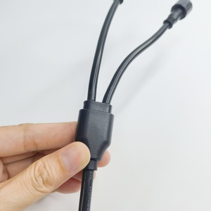 3线防水连接器，用于室内/室外发光二极管条形灯的公母M12 M14插头延长线 - Product Image 4