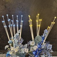 Support d'éclairage LED pour mariage, en métal, pour allée, accessoires de décoration pour fêtes, aménagement de scène de salle de mariage, lampadaires