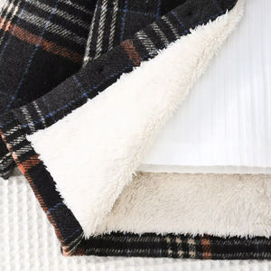 เสื้อผ้า<span class=keywords><strong>เด็ก</strong></span> เสื้อโค้ทกันหนาวลายตารางหมากรุกสำหรับเด็กผู้ชาย ผ้าขนสัตว์ผสมใยสังเคราะห์ บุด้วยขนเป็ด สำหรับ<span class=keywords><strong>เด็ก</strong></span>อายุ 4-7 ปี ระบายอากาศได้ดี - Product Image 5