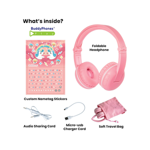 Casque Bluetooth pour enfants BuddyPhones de haute qualité, casque stéréo sans fil pour les cours en ligne - Product Image 5