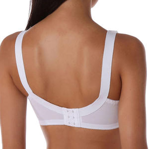 <span class=keywords><strong>Reggiseno</strong></span> Minimizer <span class=keywords><strong>Bianco</strong></span> Taglia Grande ABCDE Senza Ferretto Ultra Sottile con Spalline Regolabili per Donna - Product Image 3