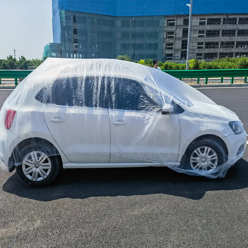 カスタムロゴユニバーサル自動使い捨て車カバー保護用