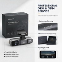 Caméra embarquée WIFI mini 3,2 pouces OEM/ODM 4K HD avec 3 objectifs (avant 2K, intérieur 2K et arrière 2K), surveillance de stationnement 24h/24 et GPS
