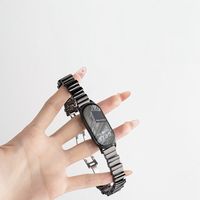 Bracelet en acier inoxydable pour Xiaomi Mi Band 10/9/8/7/6/5/4/3/2/1