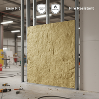 Isolation thermique et acoustique en laine de roche de classe A R24 6 pouces conforme aux normes américaines UL ASTM E84 pour mur extérieur à ossature métallique