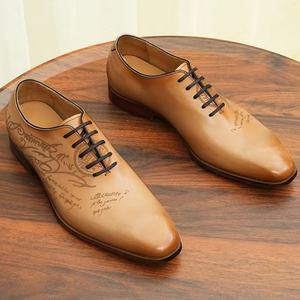 Zapatos Derby para Hombre, Estilo 2026, Punta Redonda, Zapatos de Cóctel a la Moda, Diseño a Cuadros, Personalizados, Venta al Por Mayor - Product Image 2