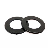 M 1.5 M2 M 2.5 M3 M4 M5 M6 M8 M10 M12 Thickness 1mm White Black Plane Spacer Flat Insulation Gasket Ring Plastic Nylon Washer