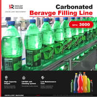 Ligne de production de boissons gazeuses, système clé en main de remplissage, carbonatation, étiquetage et emballage secondaire automatiques pour bouteilles PET