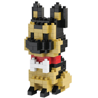 Jihui Yigao Série Chiots Mignons Figurine de Chien en Plastique ABS Modèle de Jouet Bloc de Construction pour Enfants Cadeau Vente en Gros
