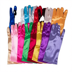Guantes Cortos de Satén para Niñas, Elegantes, para Bodas, Fiestas, Ciclismo, Actuaciones, Cenas - Product Image 4
