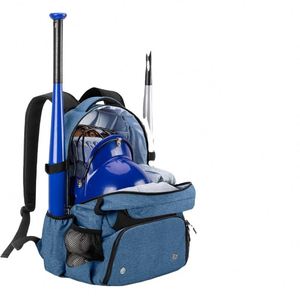 Sac à dos de baseball BSCI avec 2 compartiments pour bâtons, sac d'équipement de softball pour adultes avec compartiment séparé pour chaussures, jusqu'à la taille US - Product Image 1