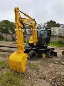 Excavatrice Hyundai d'occasion 60W, excavatrice sur roues, engins de chantier pour la construction, en vente chaude - Product Image 5