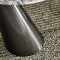 Table basse moderne minimaliste de style italien, non extensible, en marbre naturel, luxe léger, en acier inoxydable, pour canapé, meubles de maison