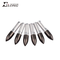 Pointes de flèche personnalisées à visser, diamètre intérieur 6,2 mm, pointes de flèche en carbone, accessoires de tir à l'arc