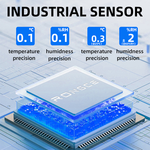 Kỹ thuật số phòng Nhiệt kế <span class=keywords><strong>LED</strong></span> Nhiệt độ và độ ẩm Meter với RS485 thông tin liên lạc cho hộ gia đình đo nhiệt độ - Product Image 3