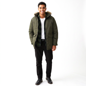 High Quality Men's Winter Quilted <b>Jacket</b> New Brand Casual Fashion <b>Warm</b> Parkas Thick Windbreaker Cropped Coats Mens Clothes Fur - Product Image 1