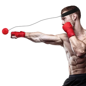Boxing Reflex <strong>Ball</strong> <strong>Head</strong> Band Fighting Speed Training Punch <strong>Ball</strong> MMA Sanda <strong>Boxer</strong> Hand Eye Training Set - Product Image 6